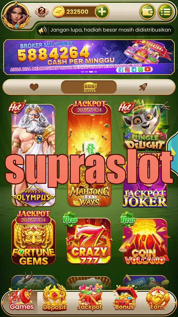 supraslot Masuk